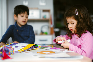 Kids doing crafts
