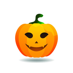 Halloween pumpkin icon vector image. Isolated pumpkin for design. Halloween symbol.