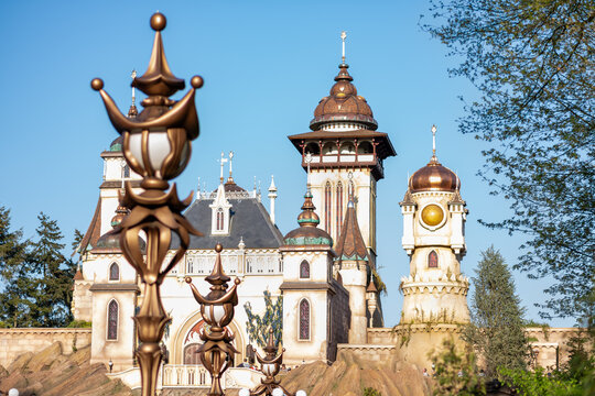 KAATSHEUVEL, NETHERLANDS - APRIL 19, 2019: Symbolica attraction in the amusement park Efteling in The Netherlands