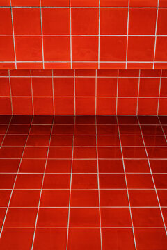 red Portuguese tiles