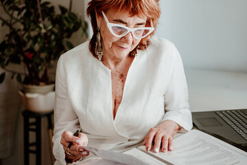 Portrait of an 80 year old woman