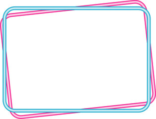 角丸長方形ネオン管の飾り枠