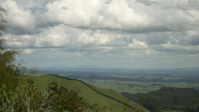 The peaceful green landscape of South Waikato New Zealand -wide