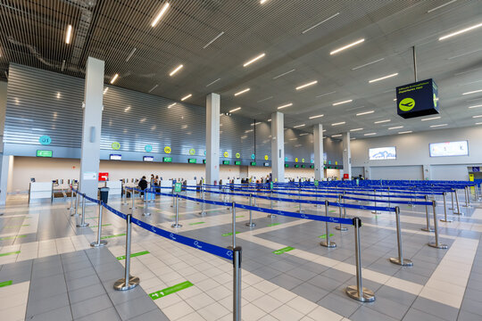 Zakynthos ZTH Airport Terminal building in Greece