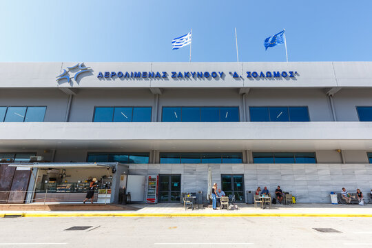 Zakynthos ZTH Airport Terminal building in Greece