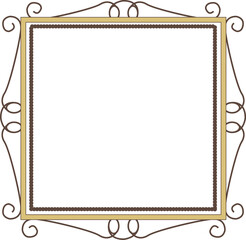 洋風正方形飾り枠