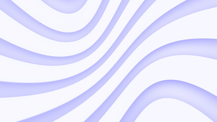 Obraz premium White abstract background. Smooth white lines with shadow. 3d rendering image.
