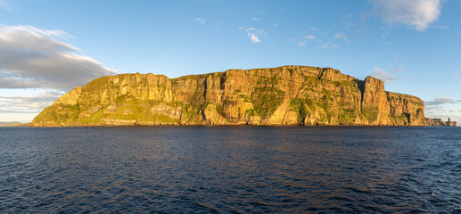 sunset on the cliffs