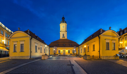 Bialystok, Poland. HDR image of historic Town Hall at dusk