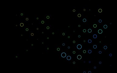 Light Multicolor, Rainbow vector backdrop with dots.