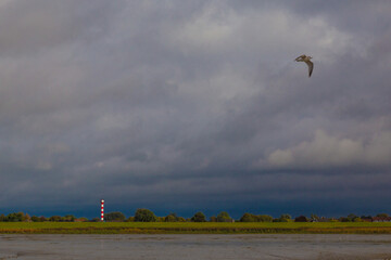 Himmel über der Elbe