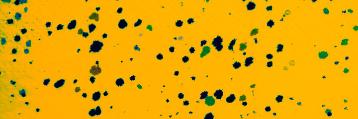 Orange Ethnic Background. Green Modern Artwork.