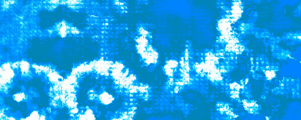 Sky Tie Dye Illustration. White Trendy Image. Ice