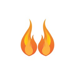 fire logo icon vector
