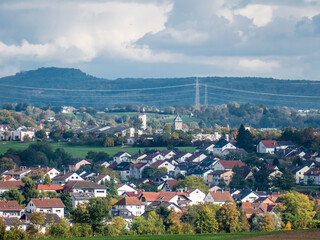 Blick auf die Melanchthon Stadt Bretten