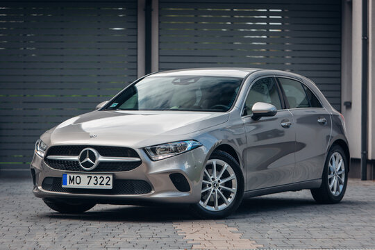 Mercedes Benz A-class W177 at the parking