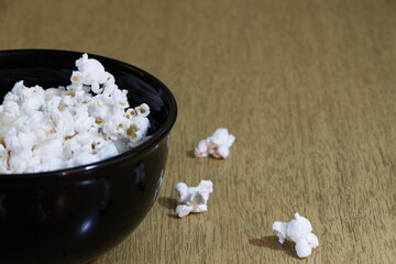 Fototapeta na wymiar Gluten Free non GMO White Popcorn