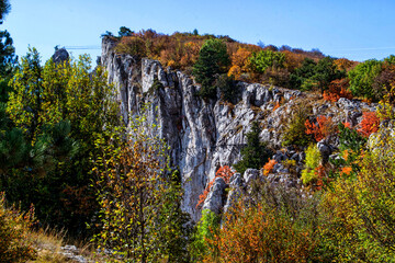Crimea view from the mountain AI-Petri, black sea