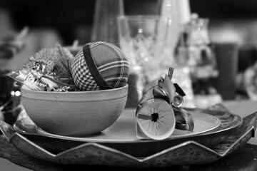 christmas table decoration