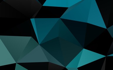 Obraz premium Light BLUE vector low poly texture.