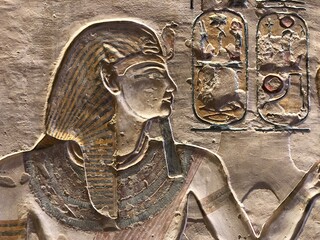 Egyptian Hieroglyphs Valley of the Kings