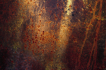 Grunge rusted aged metal texture, rust and oxidized metal background. Old metal iron panel.