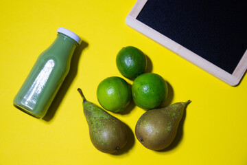 Piramida zdrowia, gruszki limonki smoothie zielone