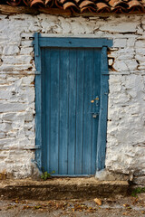 old blue door