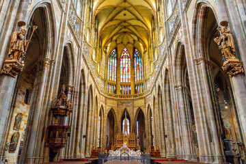 Majestic cathedral interior