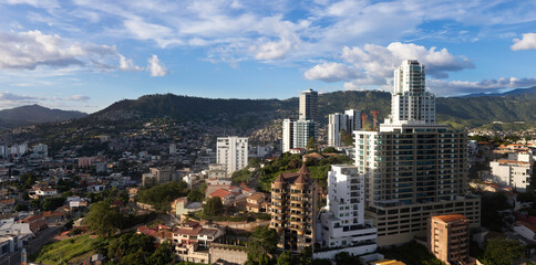 view of tegucigalpa city in landscape