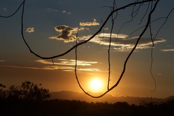 Paisaje atardecer 