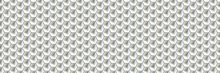 Fototapeta premium Abstract wall tiles texture background Hexagonal shape 3D