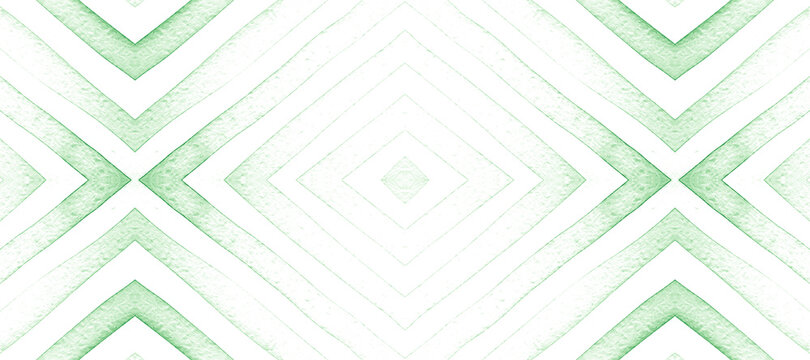 Ethnic Diamond. Watercolor Rhombus Background. 