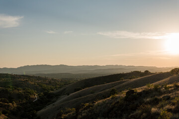 sunrise over the mountains