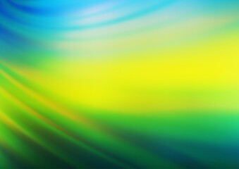 Dark Blue, Yellow vector blurred bright template.