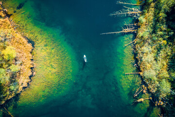 Man on sup board
