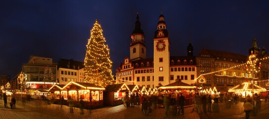 Christmas Market Chemnitz Saxony Germany
