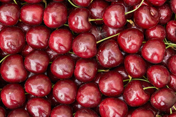 cherry ripe sweet viburnum cherry background