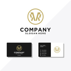 RR template logo & business card design