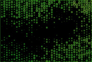 Dark Green vector background with rectangles.