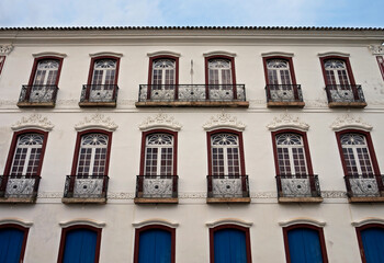 Obraz premium Colonial facade in Sao Joao del Rei, Brazil 