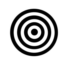 black and white target