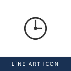 Time Or Clock Illustration Single Icon Design Vector EPS 10