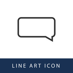 Fototapeta premium Message Or Bubble Chat Illustration Single Icon Design Vector EPS 10