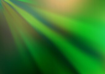Light Green vector blurred shine abstract background.