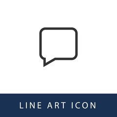 Fototapeta premium Message Or Bubble Chat Illustration Single Icon Design Vector EPS 10