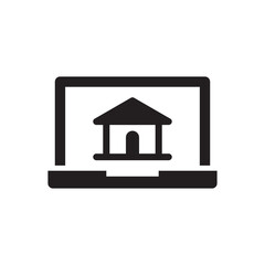 online real estate icon - home page icon