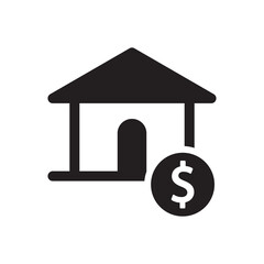 real estate price icon - home buy budget icon - house loan icon 