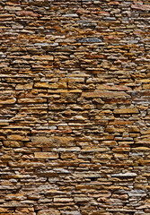Ancient stone wall, Ouro Preto, Brazil