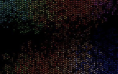 Dark Multicolor, Rainbow vector background with bubbles.